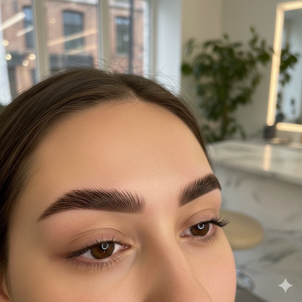 Laminado de cejas con tinte